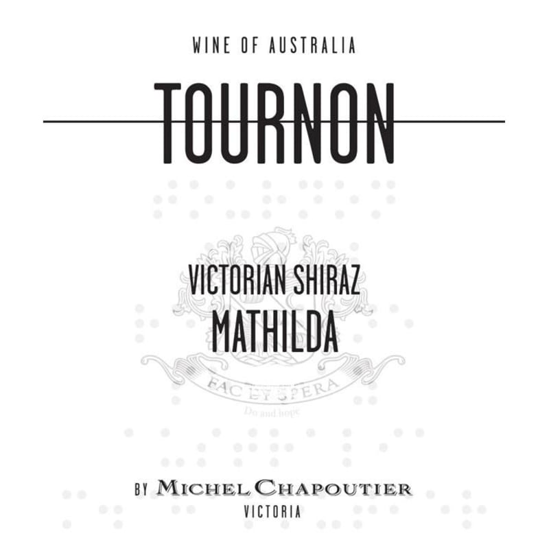 Tournon Mathilda Shiraz 2014 Front Label