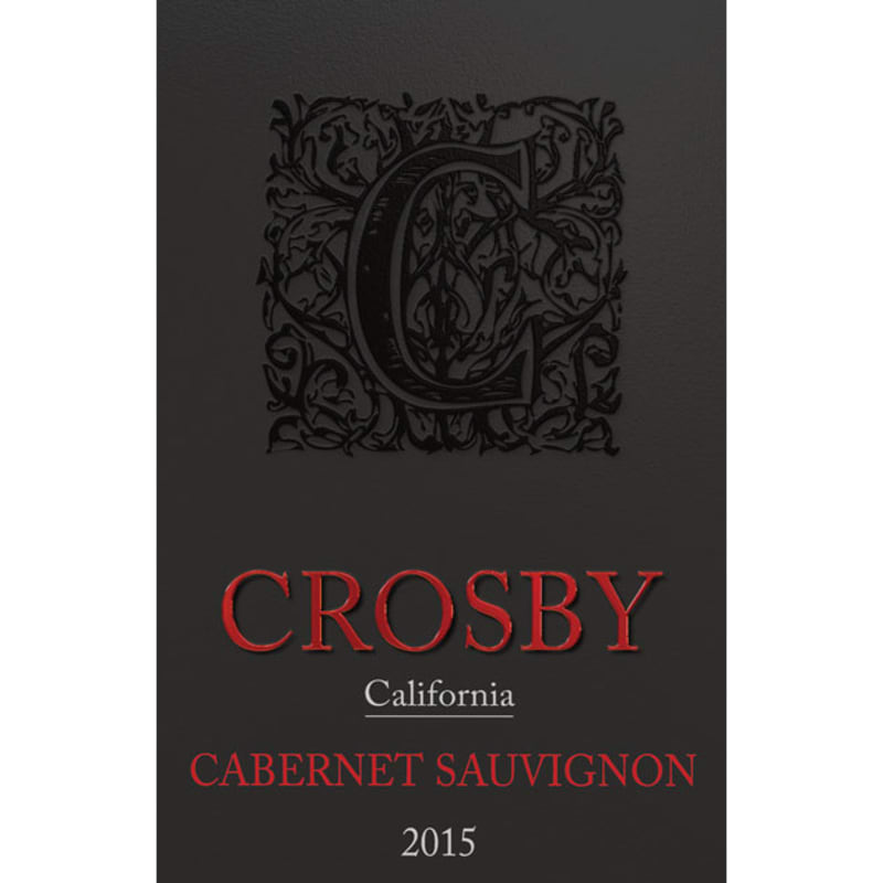 Crosby Cabernet Sauvignon 2015 Front Label