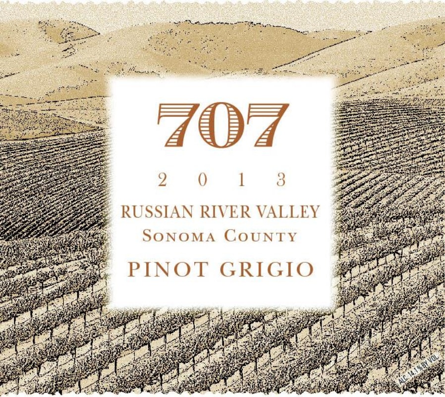 Chateau Diana 707 Pinot Grigio 2013 Front Label