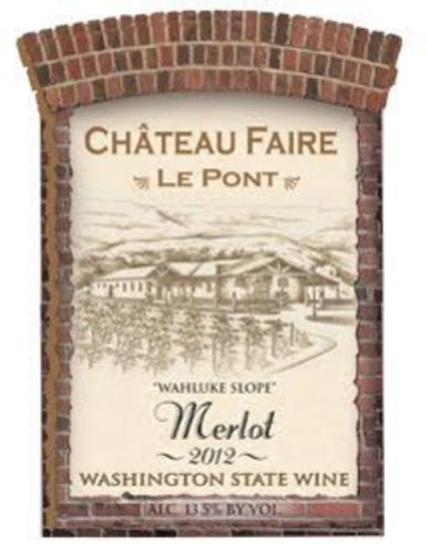 Chateau Faire Le Pont Merlot 2012 Front Label