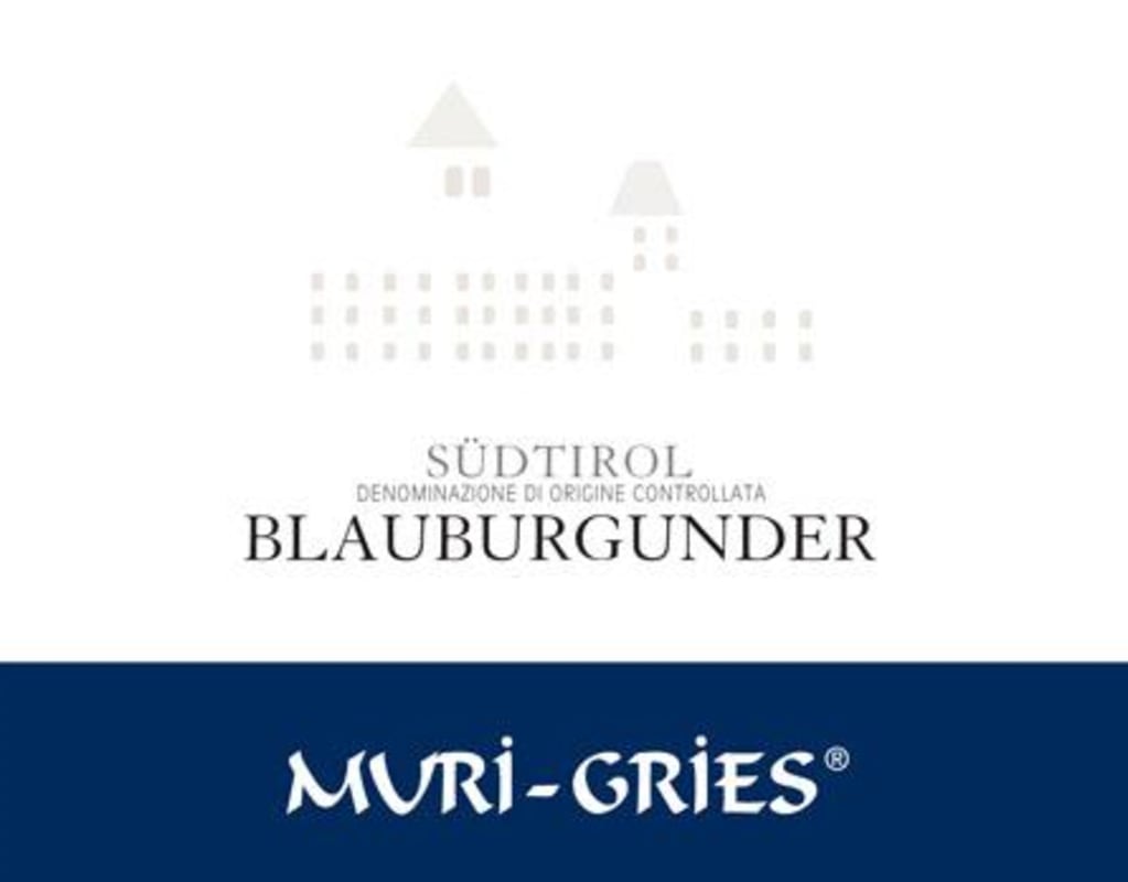 Muri-Gries Sudtirol Blauburgunder 2012 Front Label