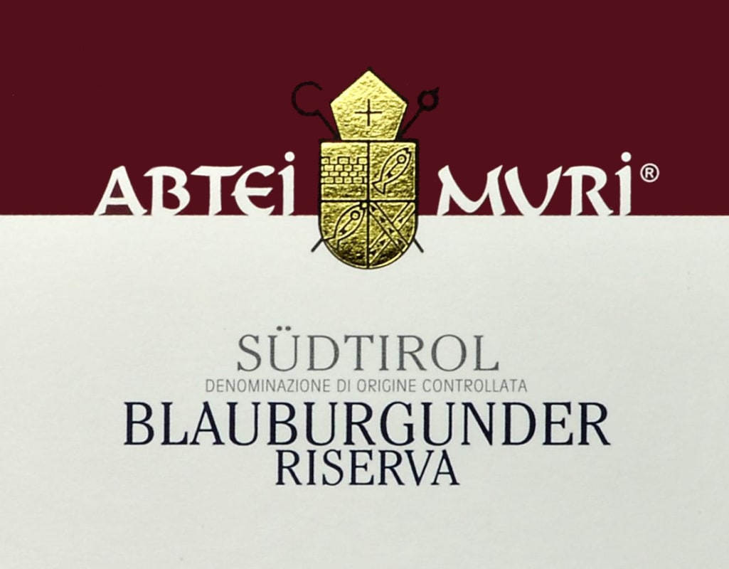 Muri-Gries Sudtirol Abtei Muri Riserva Blauburgunder 2014 Front Label