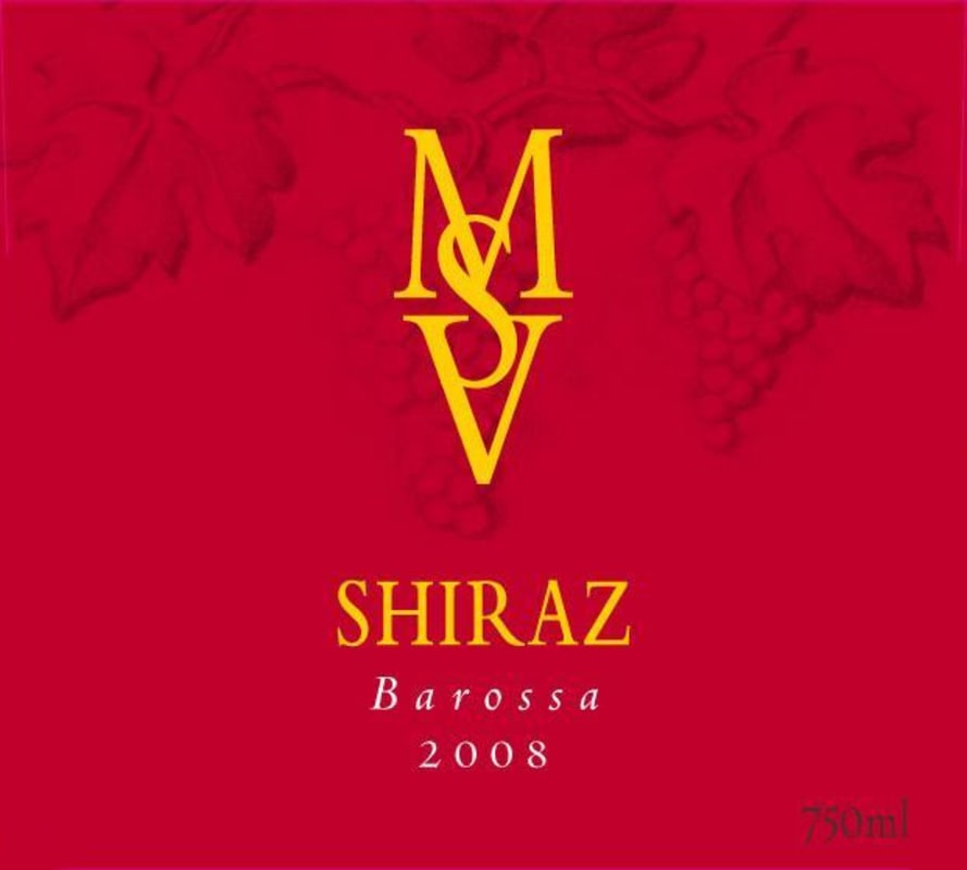 Murray Street Vineyards Shiraz 2008 Front Label