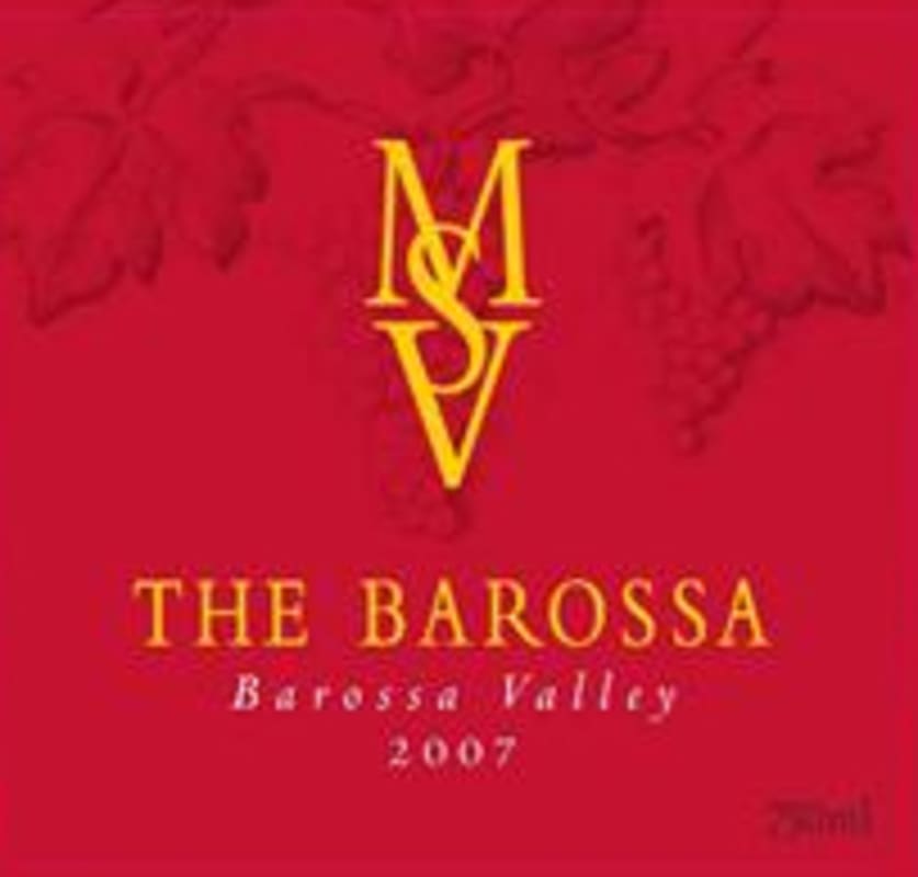Murray Street Vineyards The Barossa 2007 Front Label
