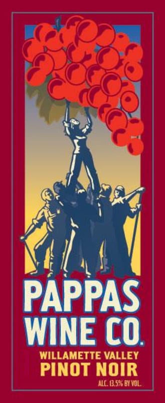 Boedecker Cellars Pappas Wine Co. Pinot Noir 2006 Front Label