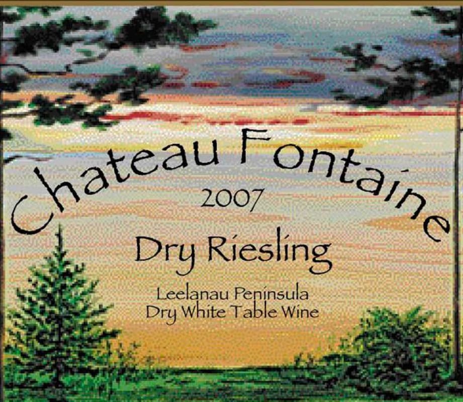 Chateau Fontaine Dry White Riesling 2007 Front Label