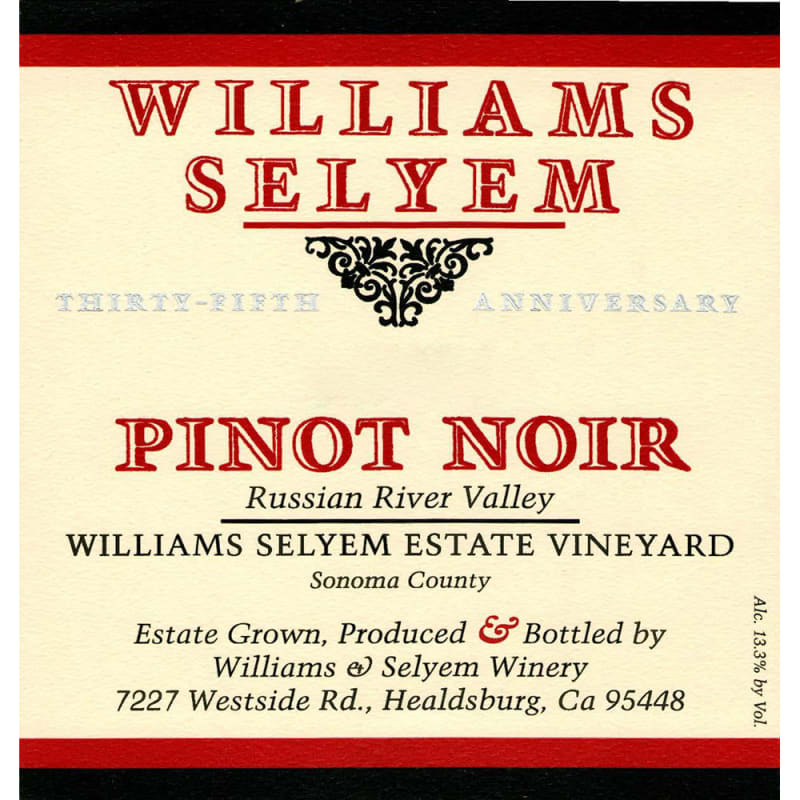 Williams Selyem Estate Vineyard Pinot Noir (1.5 Liter Magnum) 2014 Front Label