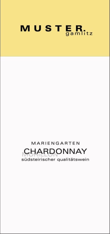 Muster Gamlitz Winery Gamlitz Mariengarten Chardonnay 2015 Front Label