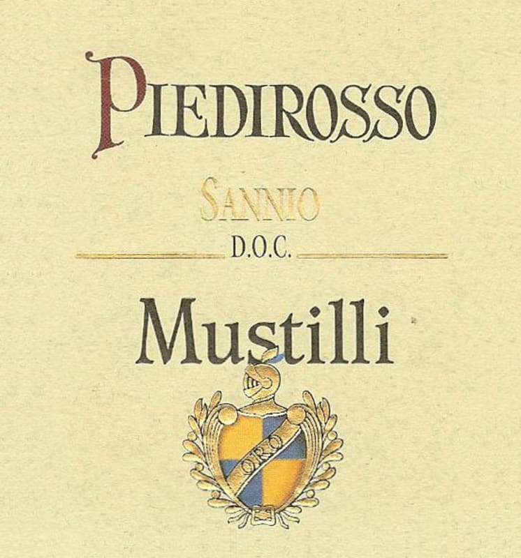 Mustilli Sannio Piedirosso 2008 Front Label