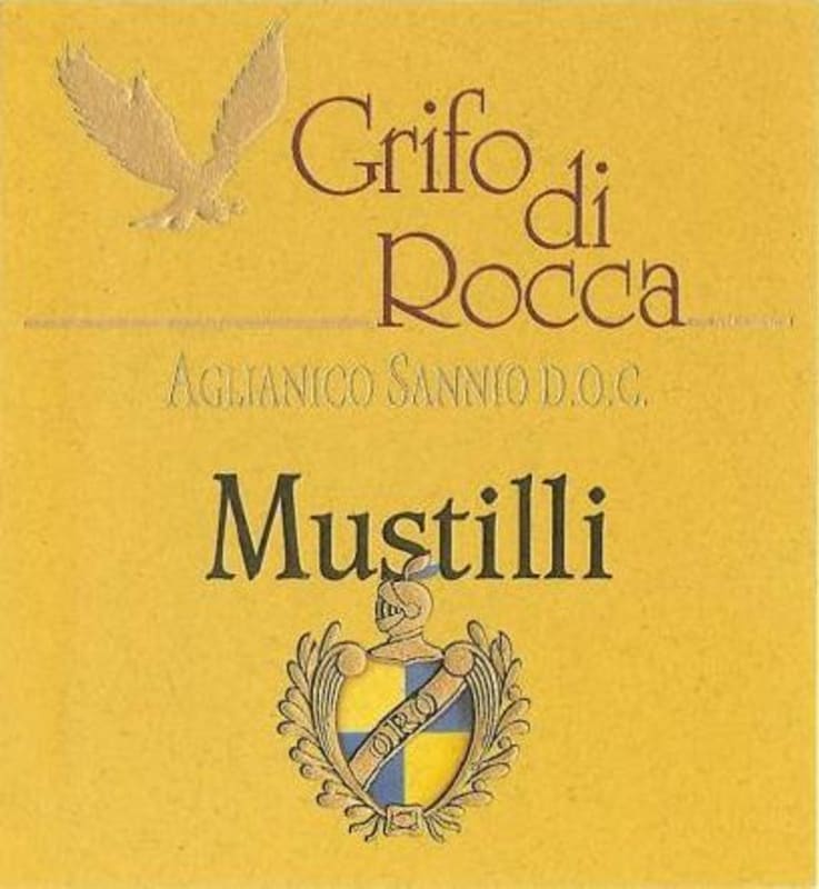 Mustilli Sannio Grifo di Rocca Aglianico 2012 Front Label