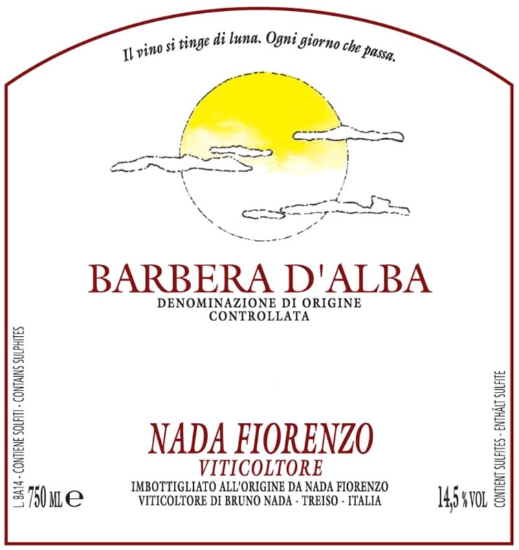 Domaine du Garinet Barbera d'Alba 2010 Front Label