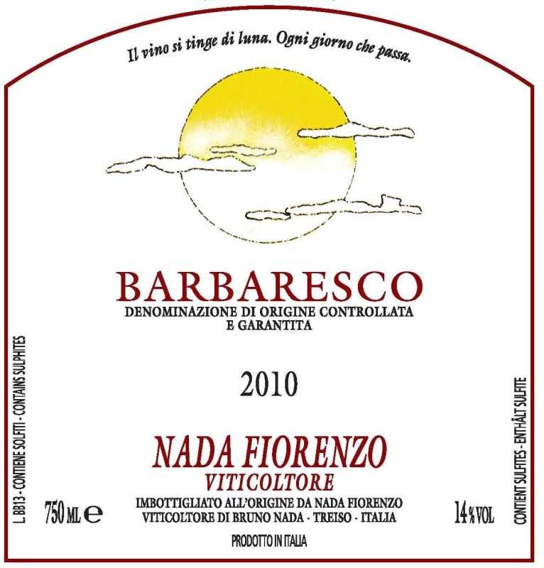 Domaine du Garinet Barbaresco 2010 Front Label