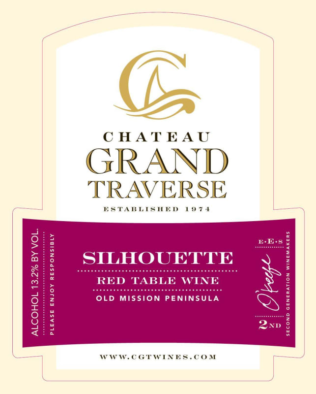 Chateau Grand Traverse Silhouette 2012 Front Label