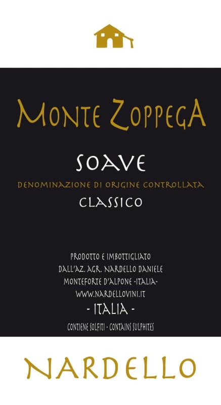 Nardellovini Soave Classico Monte Zoppega 2013 Front Label