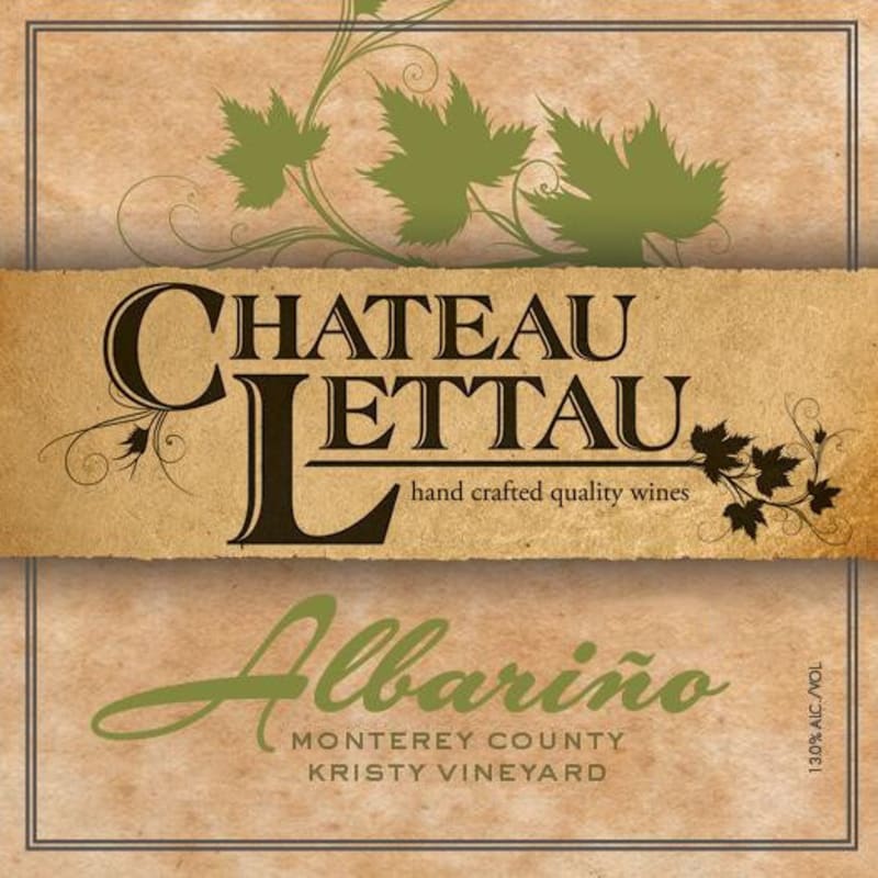Chateau Lettau Kristy Vineyard Albarino 2015 Front Label