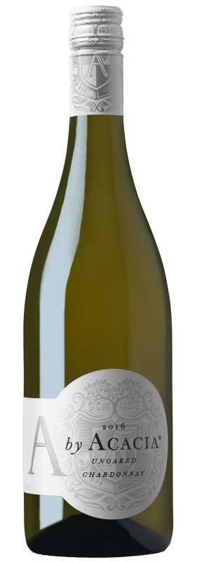 A by Acacia Unoaked Chardonnay 2016 Front Bottle Shot