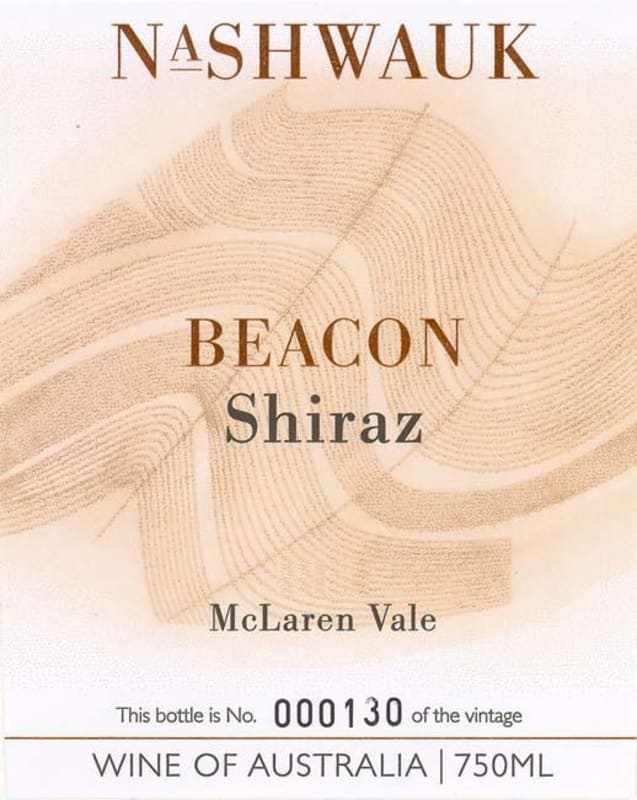 Nashwauk Vineyards Beacon Shiraz 2009 Front Label