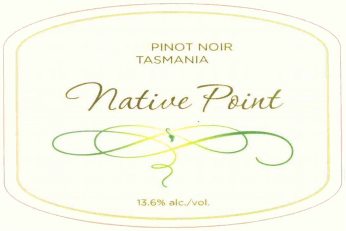 Native Point Pinot Noir 2010 Front Label