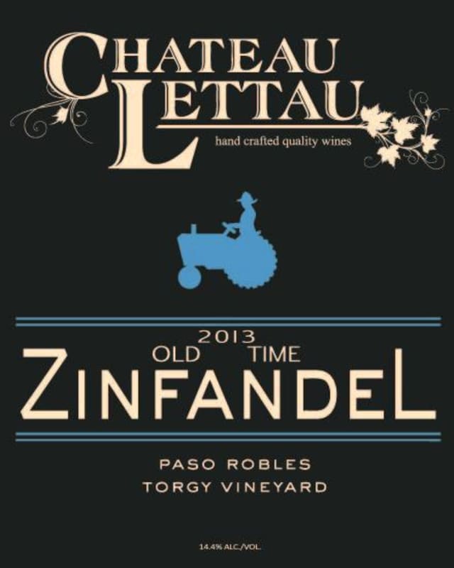 Chateau Lettau Zinfandel 2013 Front Label
