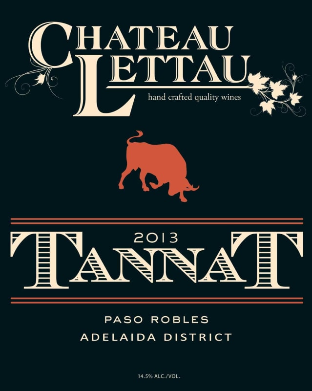 Chateau Lettau Tannat 2013 Front Label