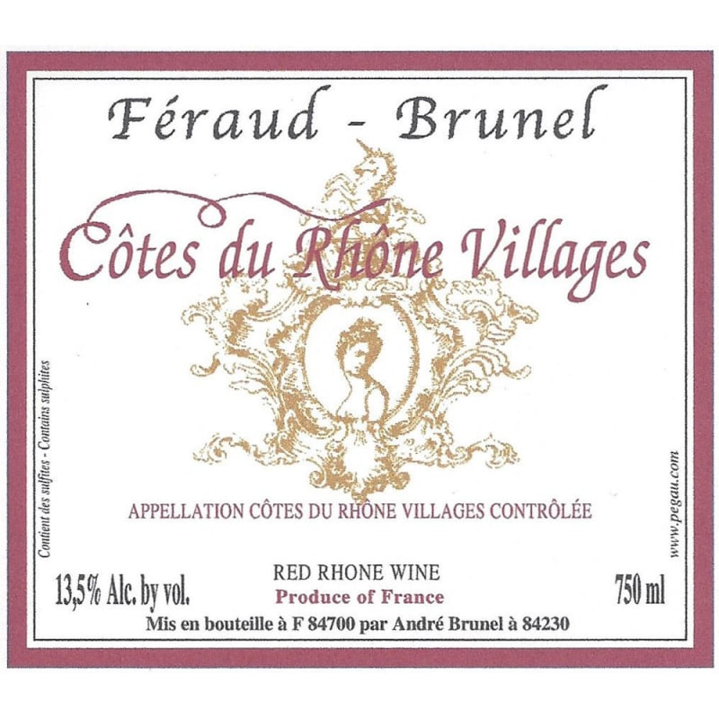Feraud-Brunel Cotes-du-Rhone Villages 2015 Front Label