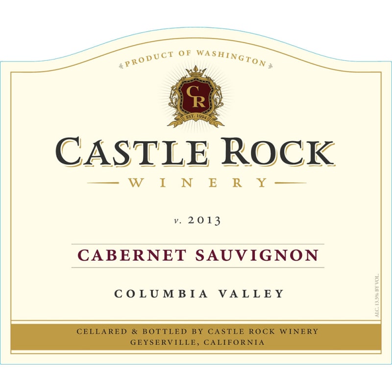 Castle Rock Columbia Valley Cabernet Sauvignon 2013 Front Label