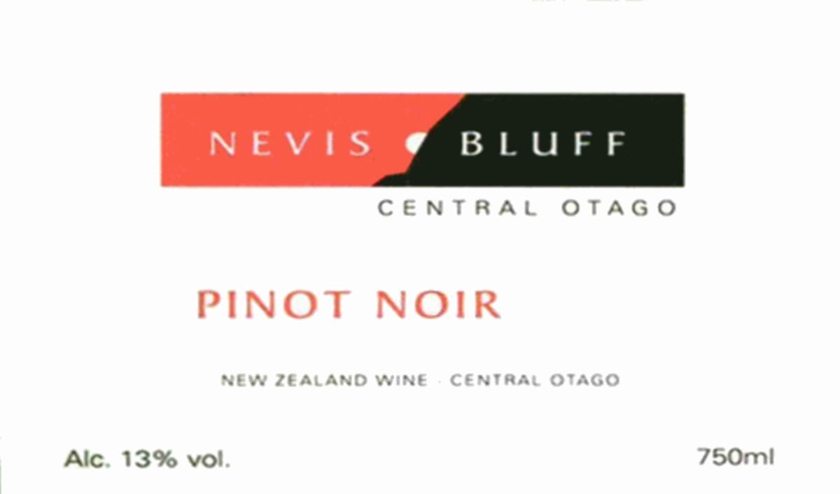 Nevis Bluff Wines Ltd. Central Otago Pinot Noir 2006 Front Label