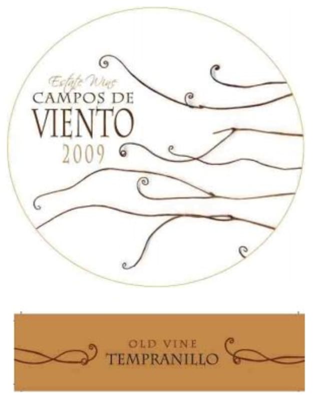 New Vinergia 2005 S.L. Campos de Viento Old Vines Tempranillo 2009 Front Label