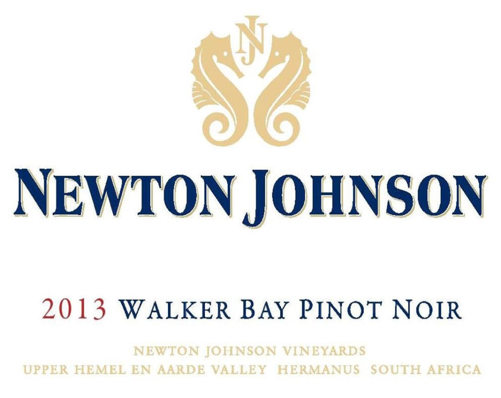 Newton Johnson Wines Walker Bay Pinot Noir 2013 Front Label