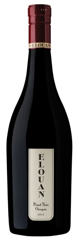 Elouan Pinot Noir 2016 Front Bottle Shot