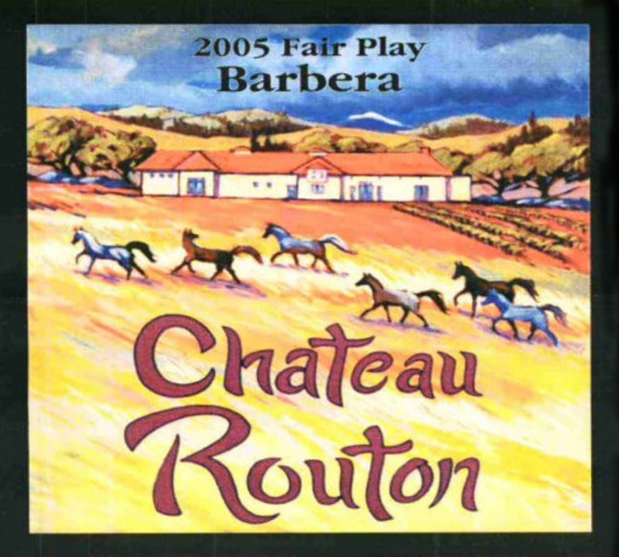Chateau Routon Barbera 2005 Front Label