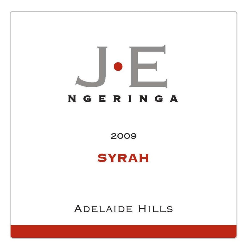 Ngeringa Vineyards J E Syrah 2009 Front Label