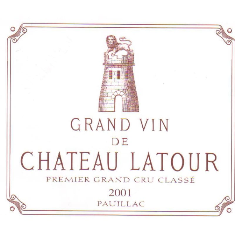 Chateau Latour (3 Liter Bottle) 2001 Front Label