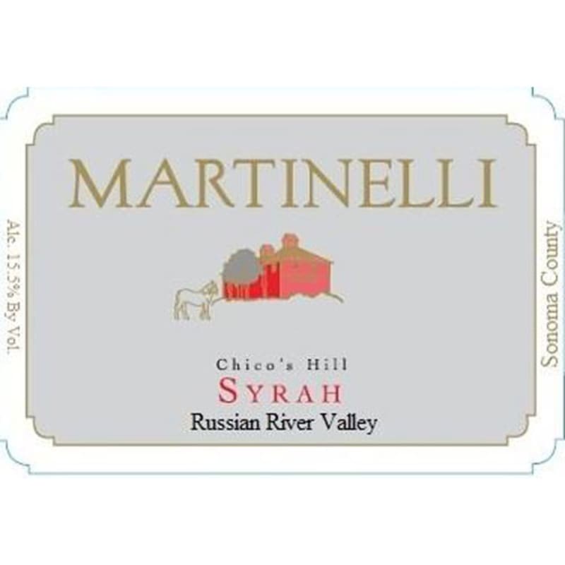 Martinelli Chico's Hill Syrah 2005 Front Label