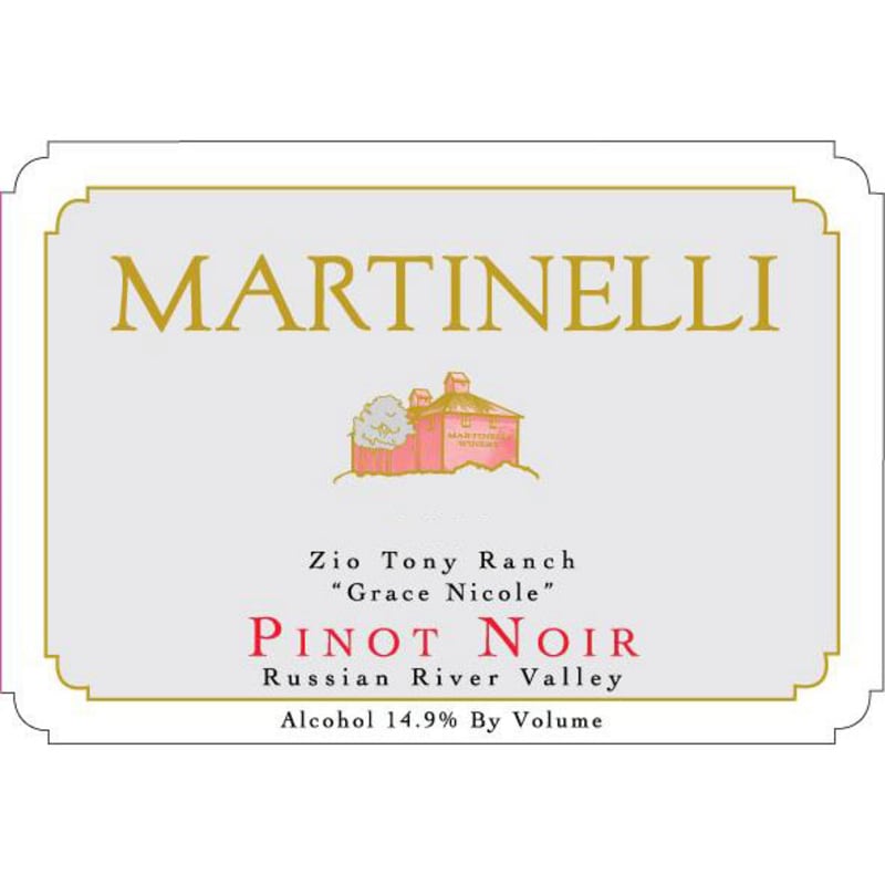 Martinelli Zio Tony Ranch Pinot Noir 2006 Front Label