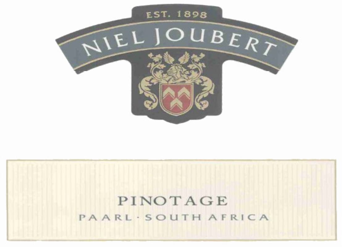 Niel Joubert Wines Pinotage 2012 Front Label