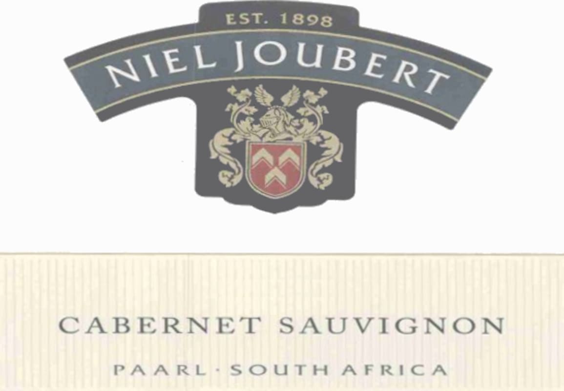Niel Joubert Wines Cabernet Sauvignon 2008 Front Label