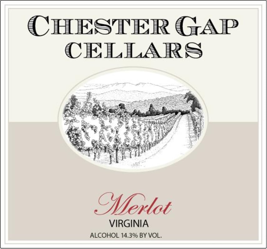 Chester Gap Cellars Merlot 2011 Front Label