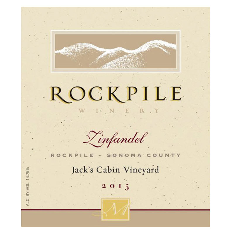 Mauritson Rockpile Jack's Cabin Vineyard Zinfandel 2015 Front Label