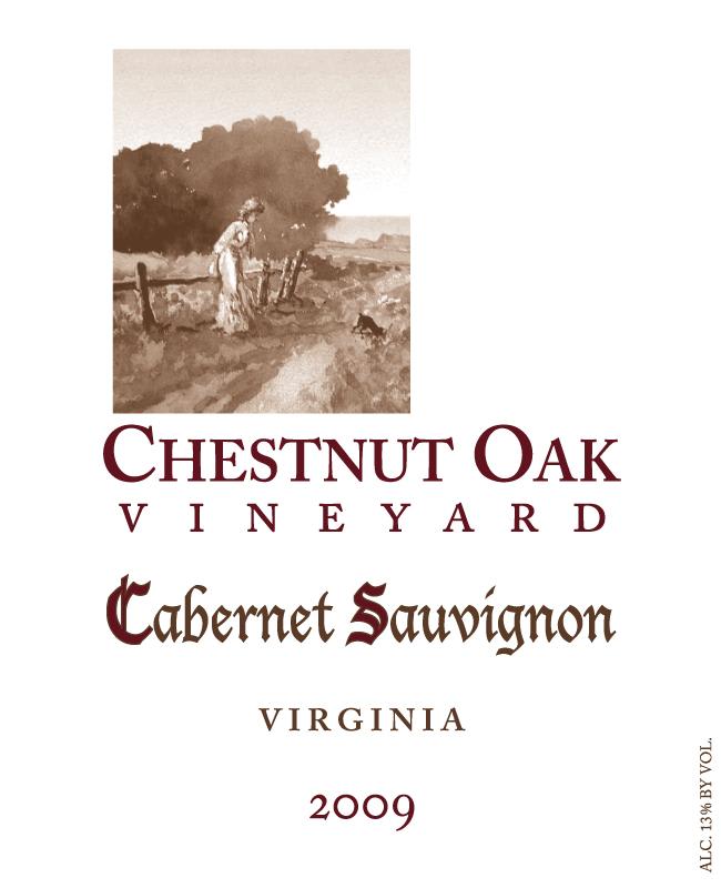 Chestnut Oak Vineyard Cabernet Sauvignon 2009 Front Label