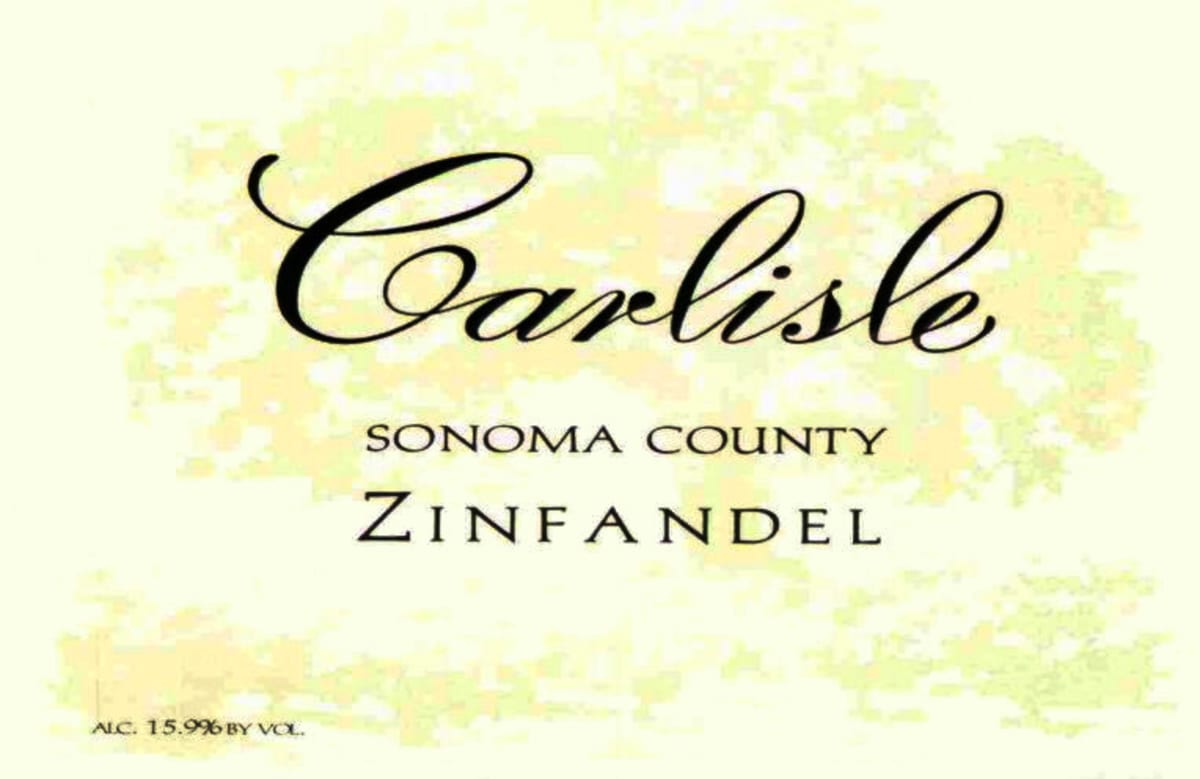 Carlisle Sonoma County Zinfandel 2006 Front Label