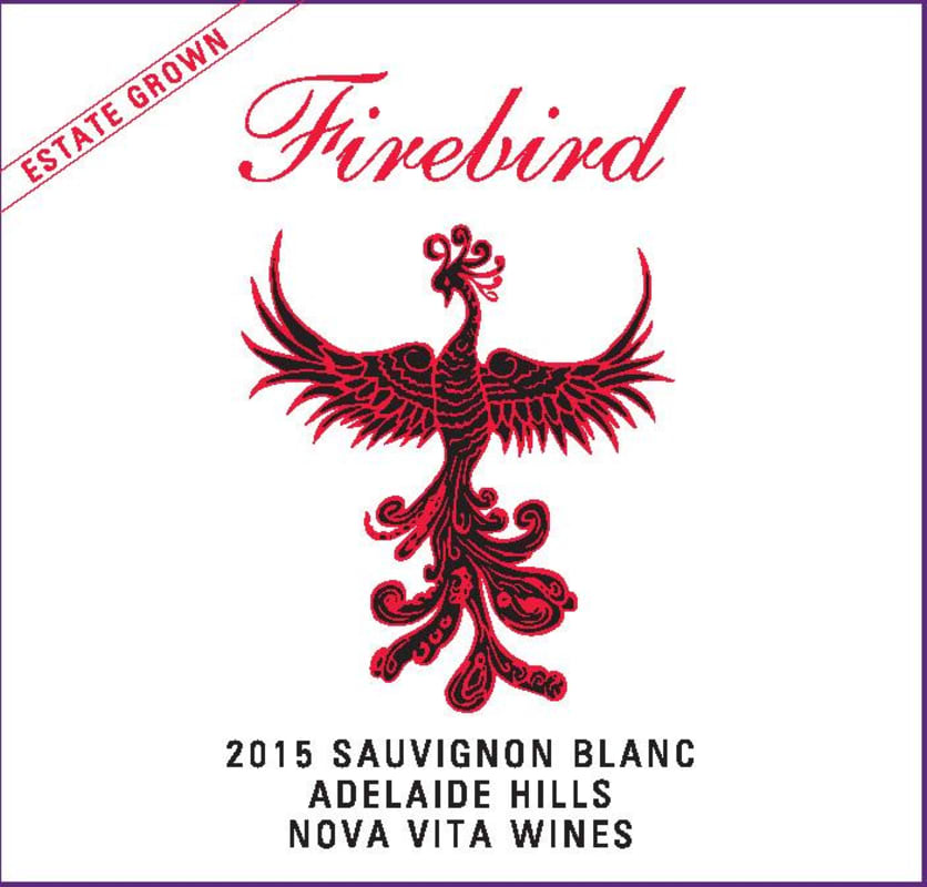 Nova Vita Wines Firebird Sauvignon Blanc 2015 Front Label