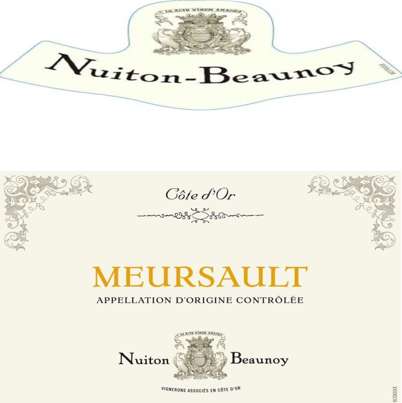 Nuiton-Beaunoy Meursault 2012 Front Label