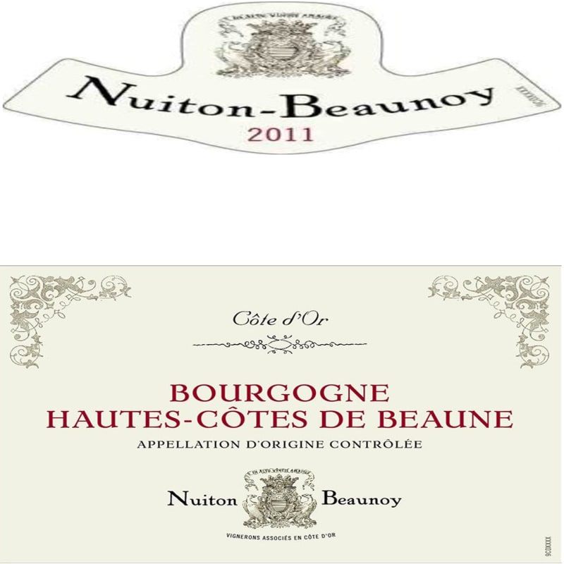 Nuiton-Beaunoy Bourgogne Hautes-Cotes Beaune 2011 Front Label