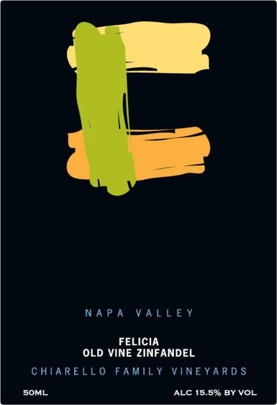 Chiarello Family Vineyards Felicia Old Vine Zinfandel 2010 Front Label