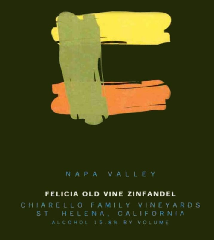 Chiarello Family Vineyards Felicia Old Vine Zinfandel 2003 Front Label