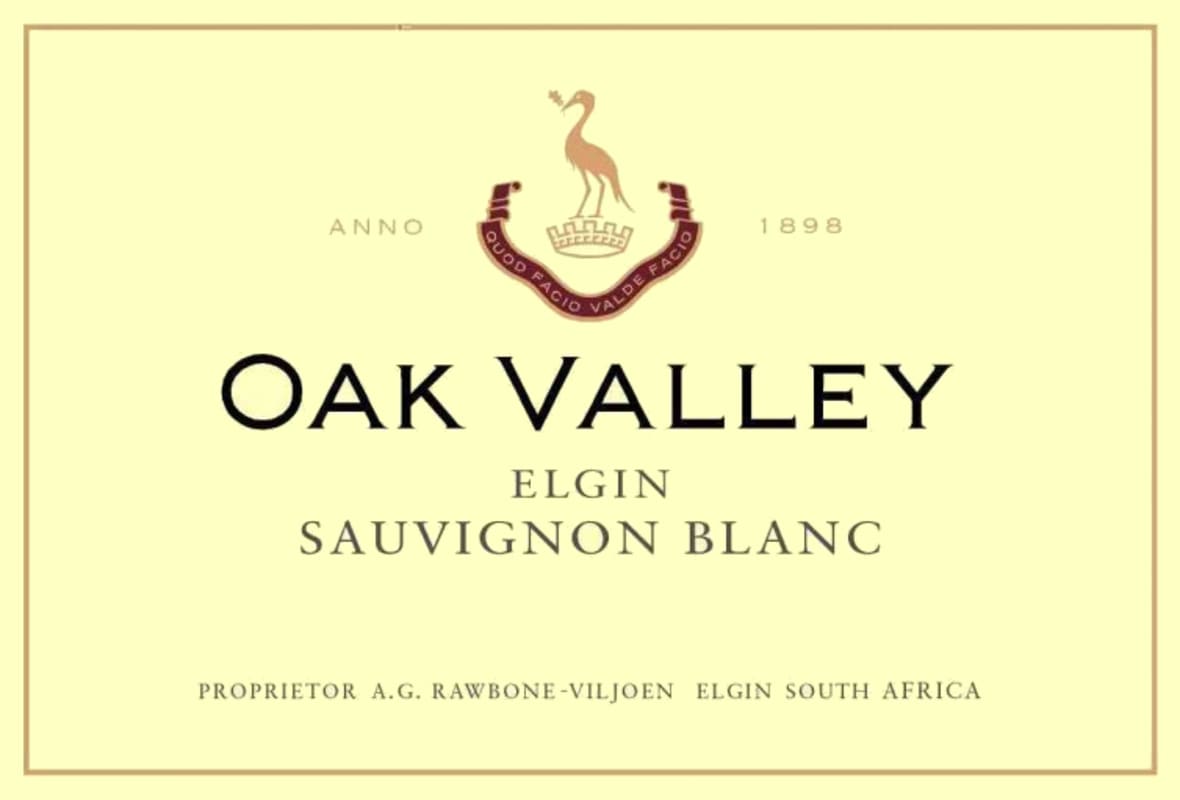 Oak Valley Estates Sauvignon Blanc 2012 Front Label