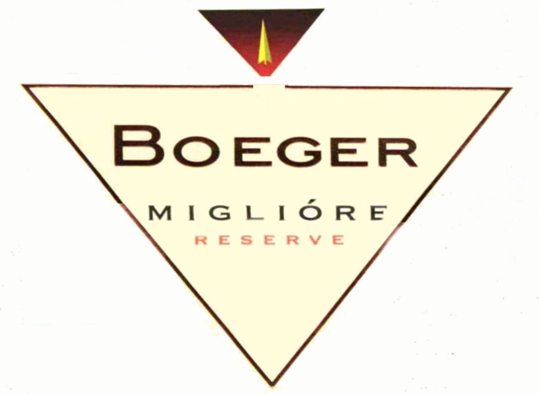 Boeger Reserve Migliore 2014 Front Label