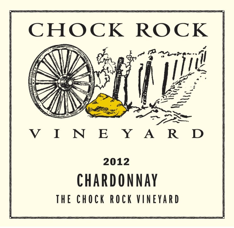 Chock Rock Vineyard Chardonnay 2012 Front Label