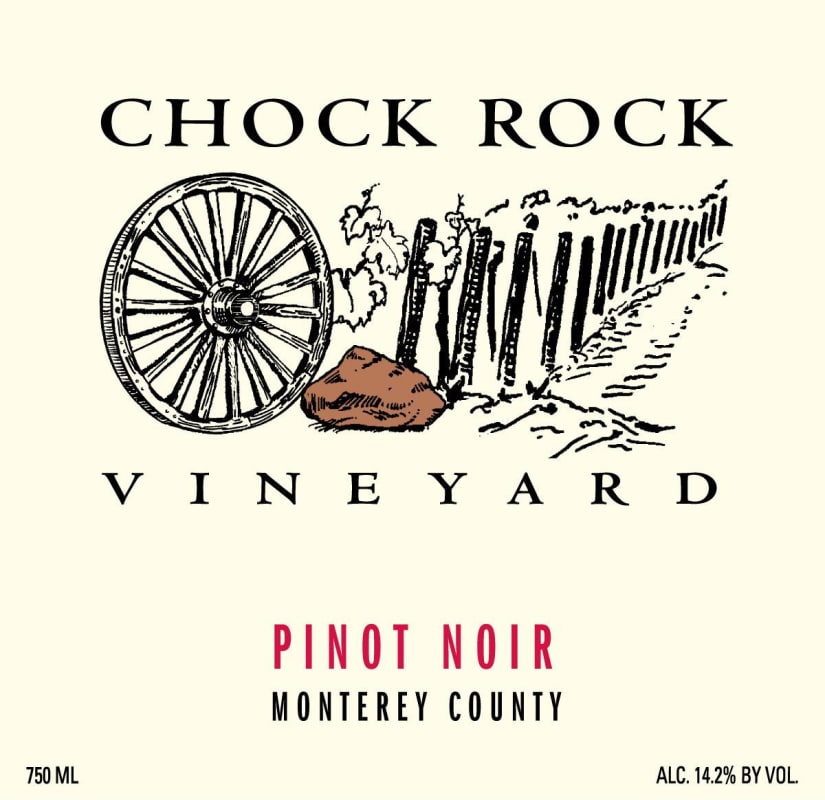 Chock Rock Vineyard Pinot Noir 2013 Front Label